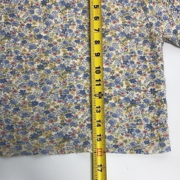 Vintage Knitmania Floral Short Sleeve Crop Top - Picture 4 of 7